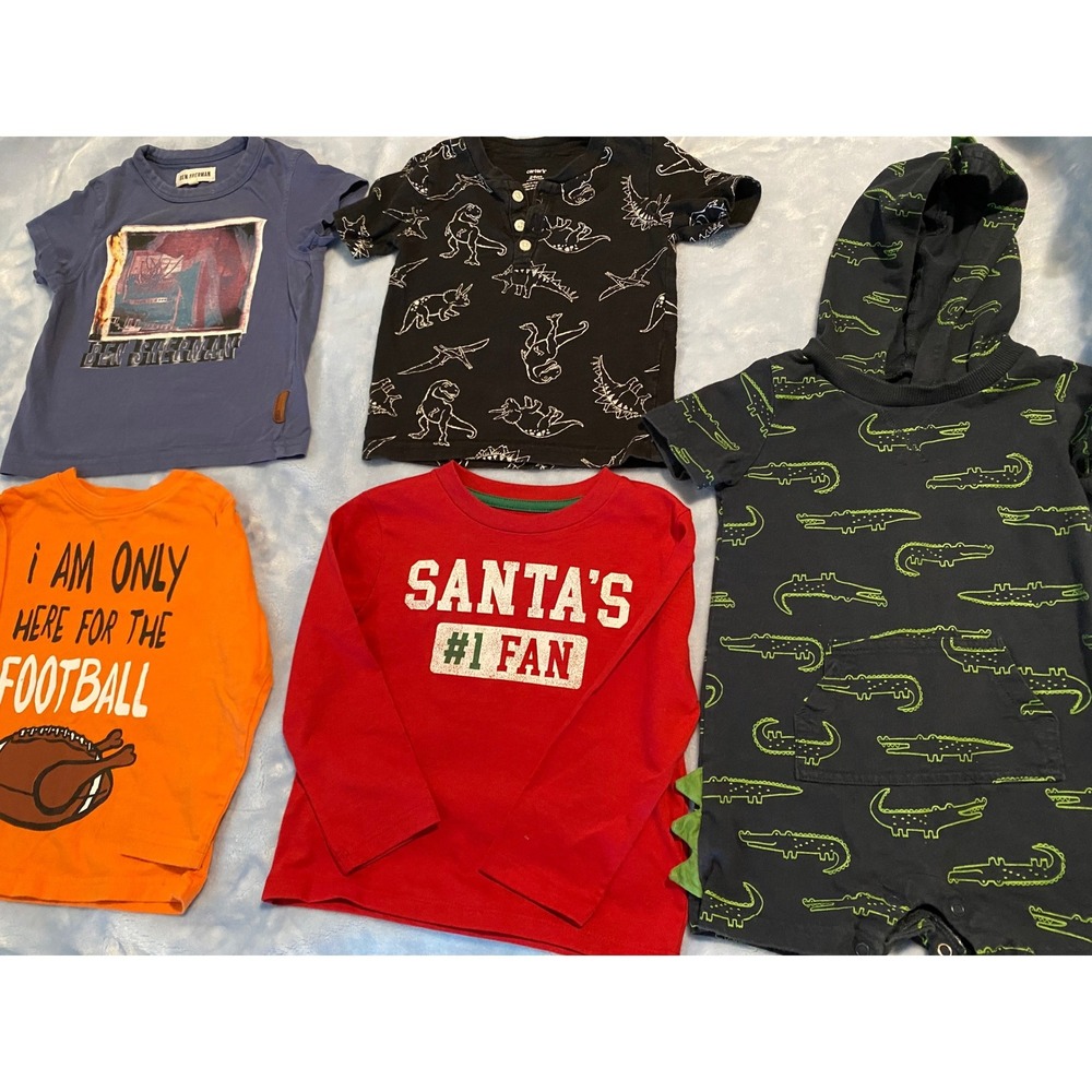 Boys Toddler Clothing Lot 2T 24M Carters Ben Sherman Falls Creek 5pc Set - Picture 1 of 10